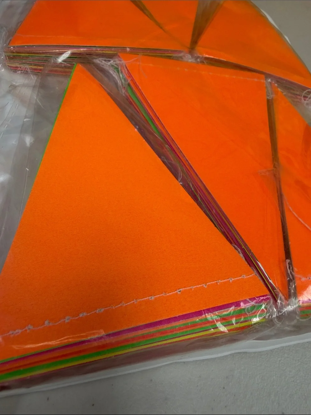 Neon banner bright orange